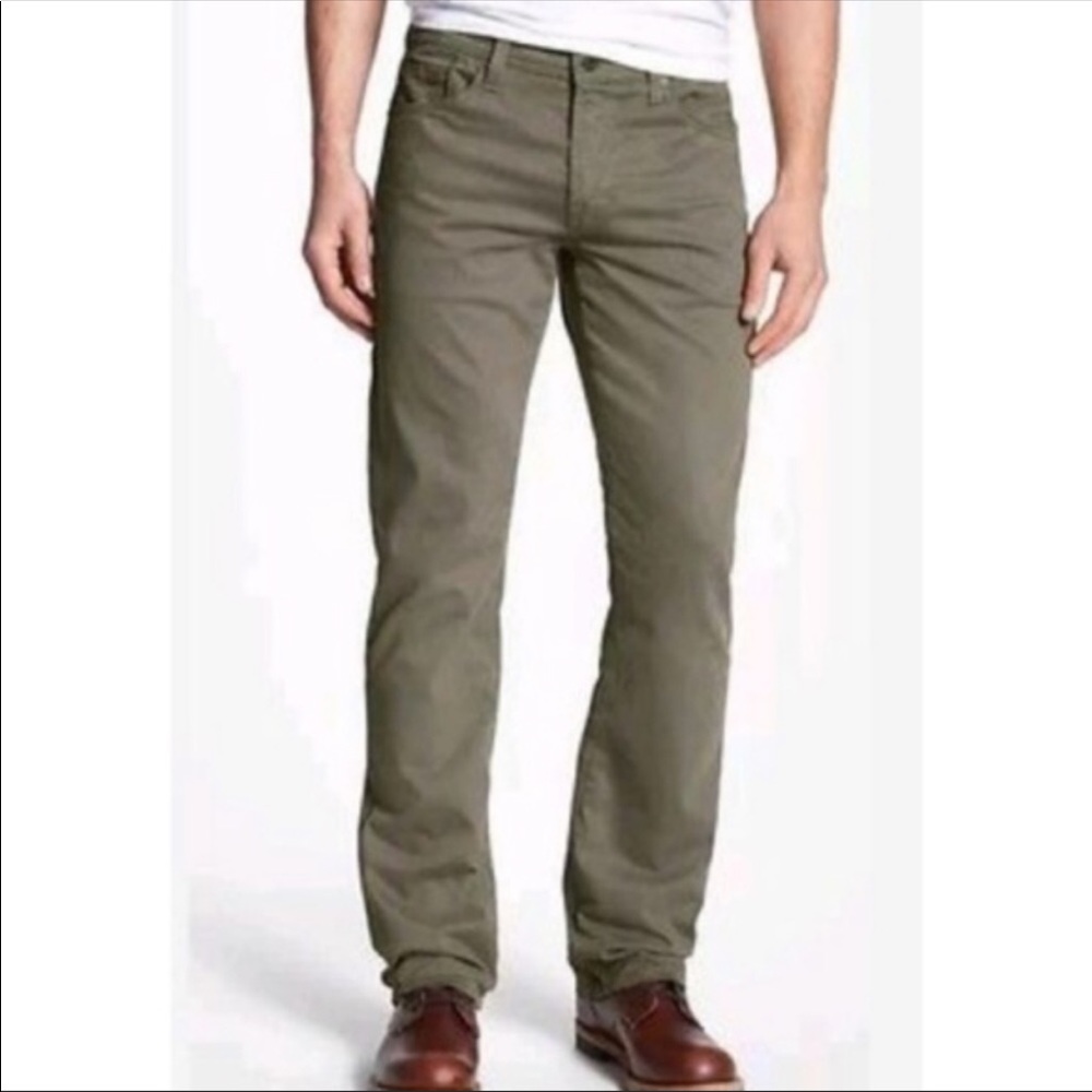 Ag Adriano Goldschmied Olive Green Men’s Jeans